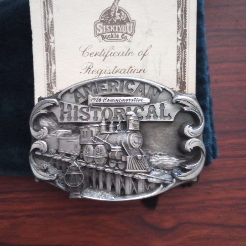 American Historical 1986 Commemorative Vintage Belt Buckle